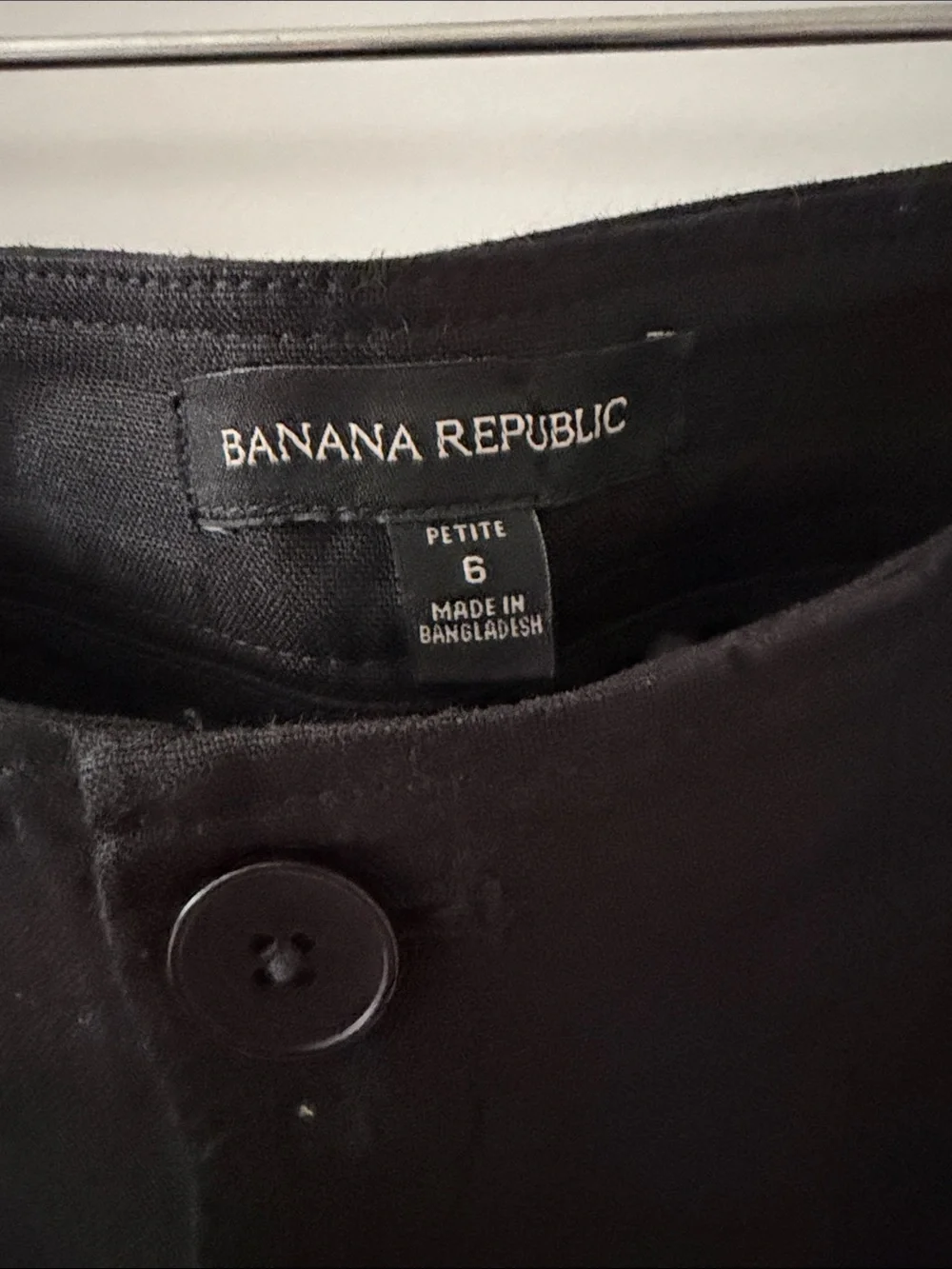 Banana Republic Black Linen High Rise Wide Leg Pants